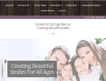 Tablet Screenshot of camarillospringsdental.com